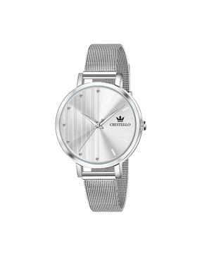 women cr-l103-wht-ch analogue watch with brand dial