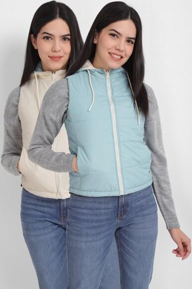 women cream solid casual jacket