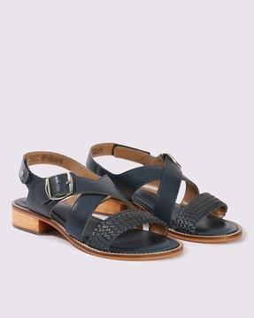 women criss-cross strap sandals