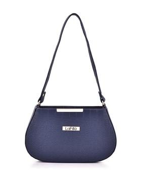 women croc-embossed sling bag