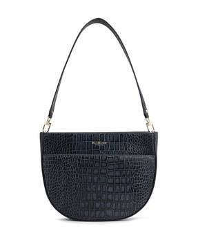 women croc-embossed sling bag