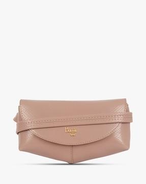 women croc-embossed waist pouch