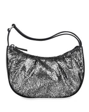 women croc pattern shoulder bag