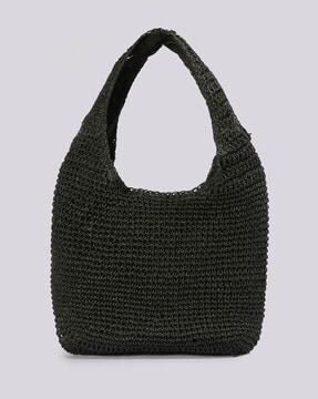 women crochet hobo bag