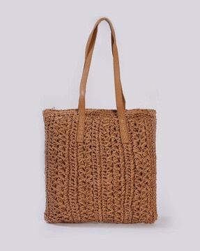 women crochet tote bag