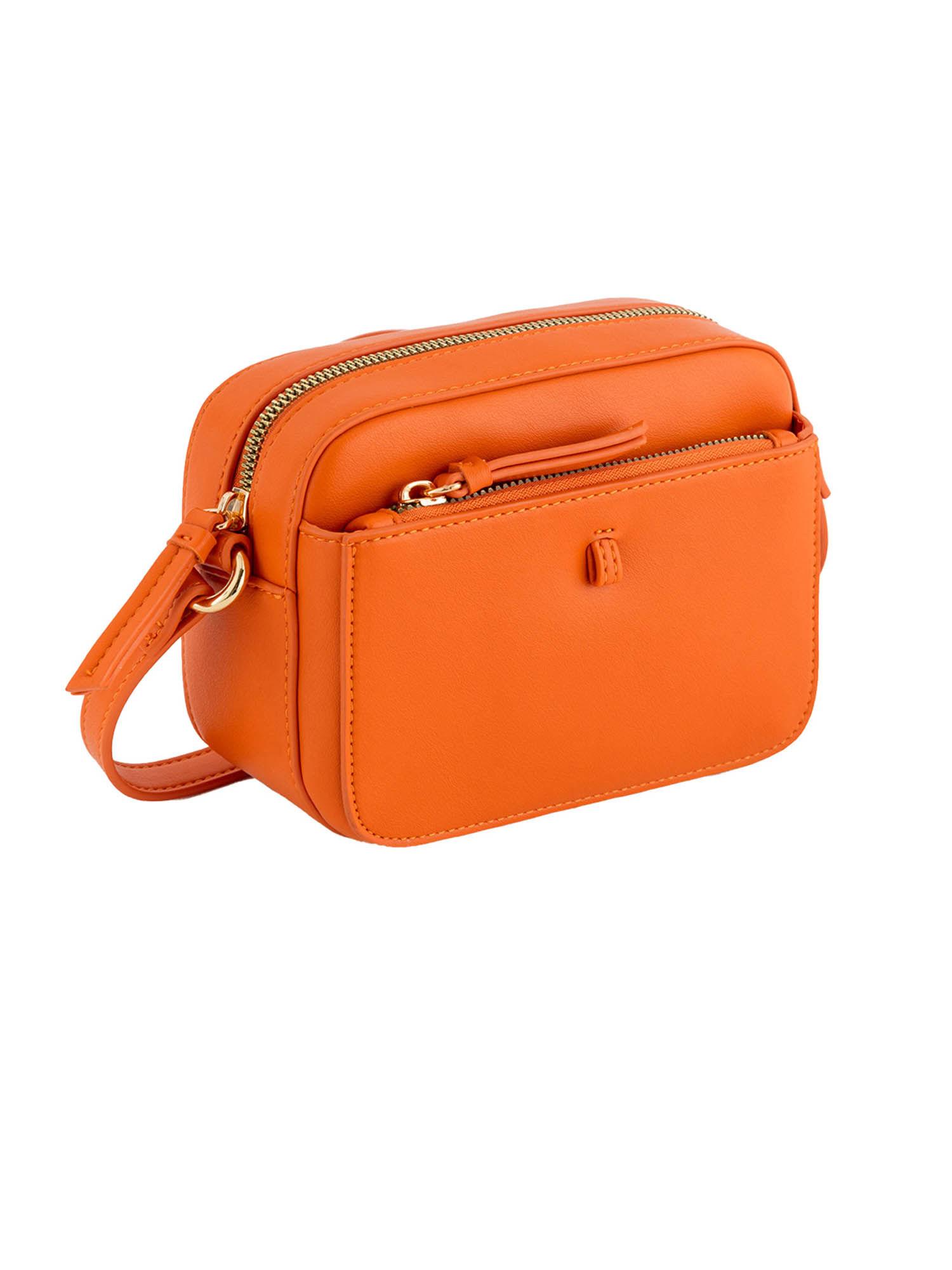 women crossbody orange sling bag