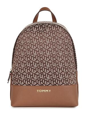 women cube jacquard monogram backpack