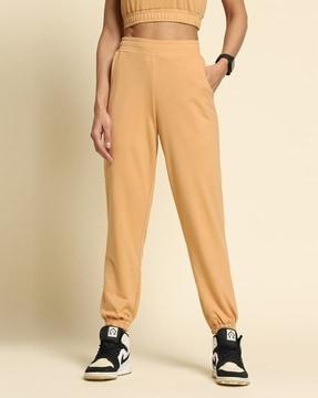 women cuffed trackpants with insert pockets