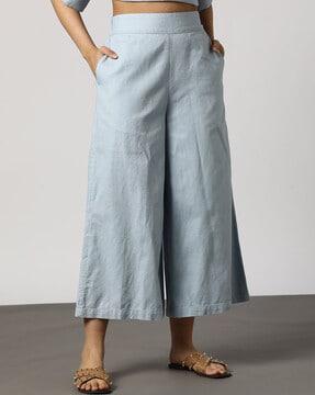 women culottes with insert pockets