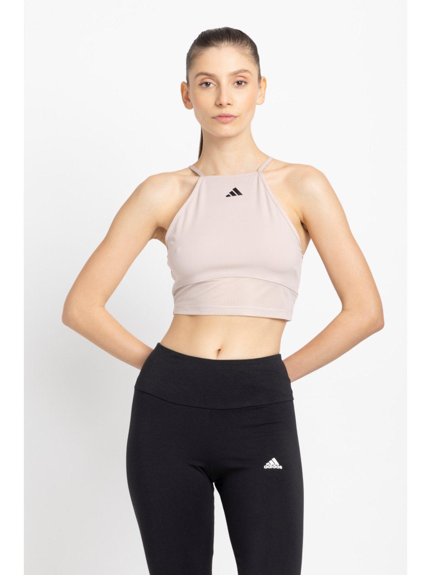 women dance crop tk beige training top