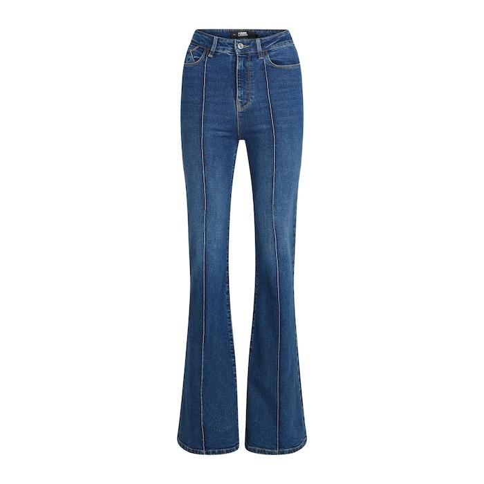 women dark-wash karl x amber valletta high-waisted jeans