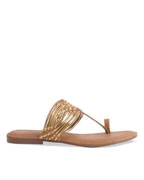 women dhara braided toe-ring sandals