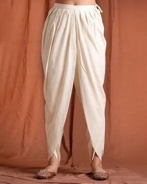 women dhoti pants with drawstring waist