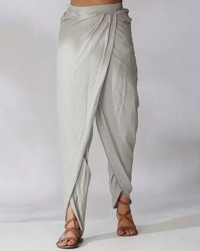 women dhoti pants with elasticated waistband