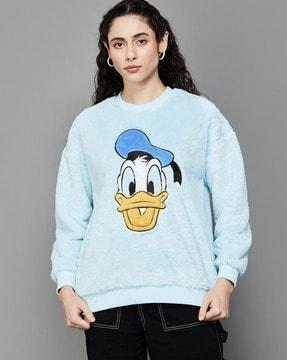 women donald duck regular fit sweatshirt