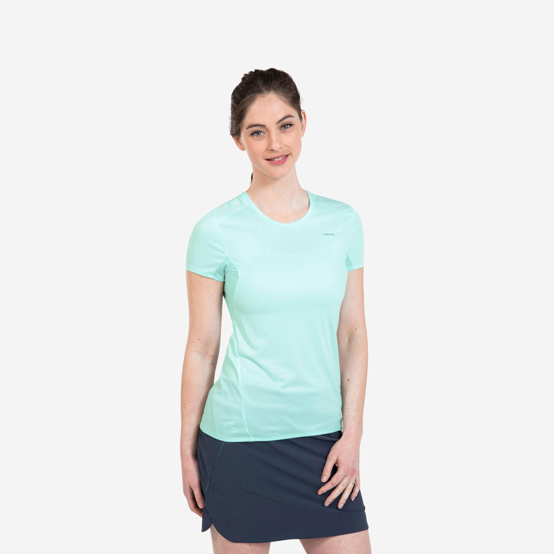 women dry fit activewear t-shirt mint green - mh100