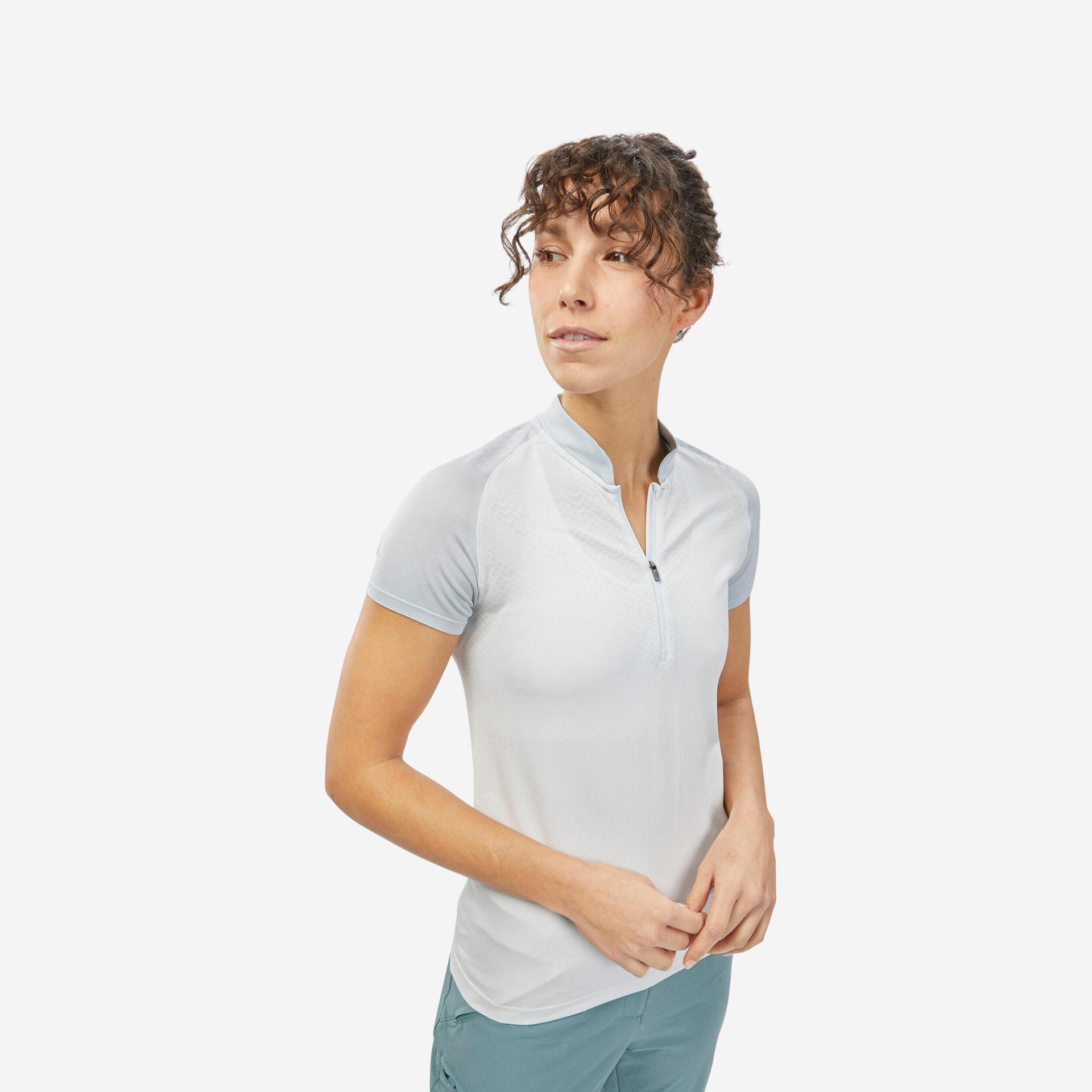 women dry fit activewear ultra-light t-shirt off white - mh900