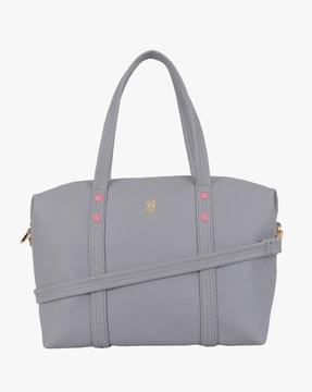 women duffle bag with metal accent