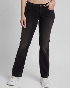 women elissa lightly washed bootcut fit jeans