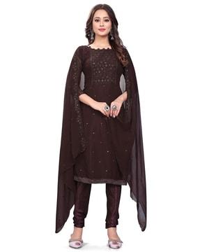 women embellished & embroidery unstitched dress material