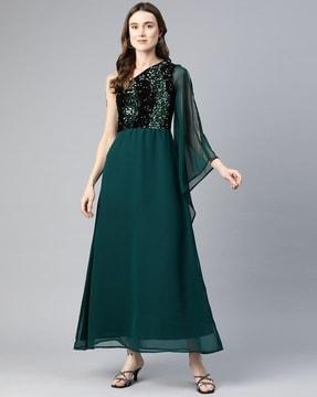 women embellished a-line dress