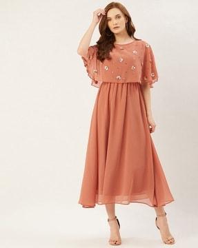 women embellished a-line dress