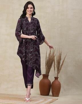 women embellished a-line kurta set