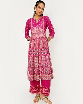 women embellished a-line kurta