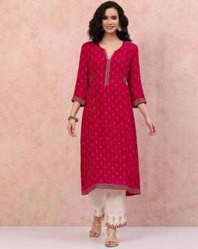 women embellished a-line kurta