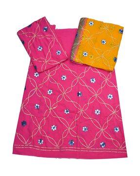 women embellished a-line lehenga choli set