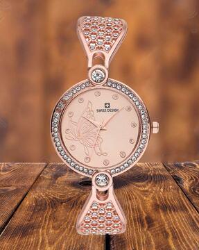 women embellished analogue watch - hobsd-004-cp
