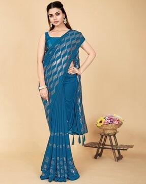 women embellished art silk saree