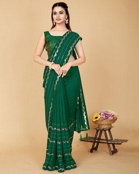 women embellished art silk saree