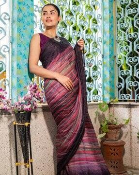 women embellished chiffon saree