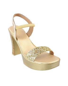 women embellished chunky-heeled sandals