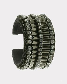 women embellished cuff bracelet