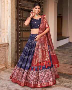 women embellished flared lehenga choli set