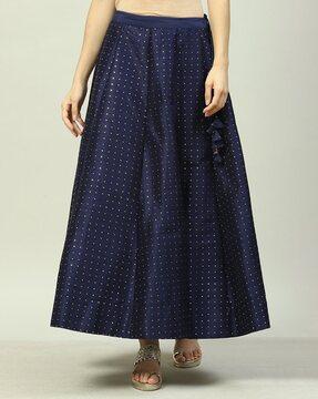 women embellished flared skirt