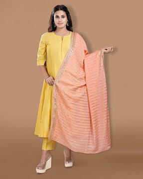 women embellished georgette dupatta