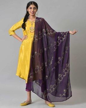 women embellished georgette dupatta