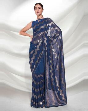 women embellished georgette saree