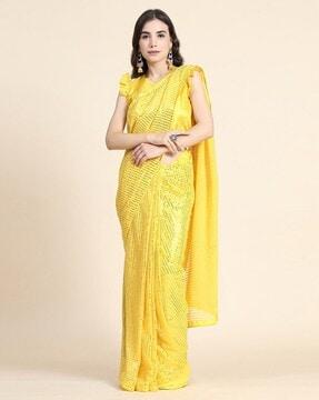 women embellished georgette saree