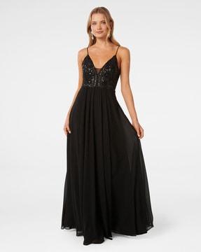 women embellished gown dress