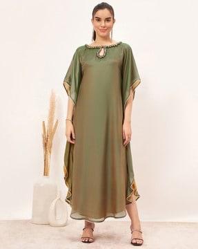 women embellished kaftan dress