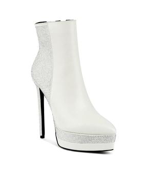 women embellished mid-calf boots