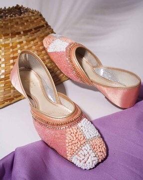 women embellished mules with synthetic upper