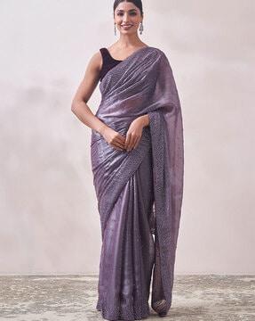 women embellished organza saree