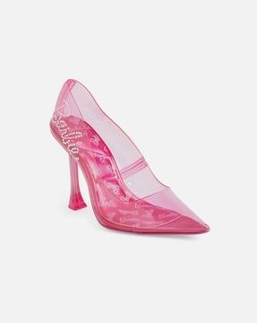 women embellished pointed-toe pumps