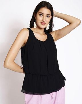 women embellished relaxed fit top