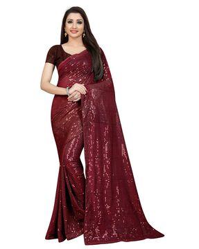 women embellished saree